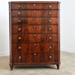 Dutch 19th Century Seven Drawer Mahogany Chest - 4690467