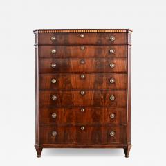 Dutch 19th Century Seven Drawer Mahogany Chest - 4705729