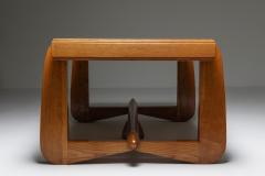 Dutch Art Deco Expressive Oak Dining Table 1930s - 1911793