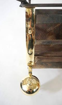 Dutch Baroque Iron Brass Fire Grate - 3400486