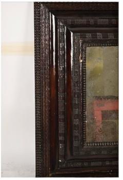 Dutch Baroque Style Carved Wood Mirror - 4104597