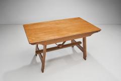 Dutch Cabinetmaker Folding Dining Table by De Volharding Netherlands 1950s - 3486045