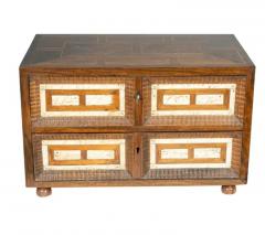 Dutch Colonial Rosewood And Bone Table Chest - 4145601