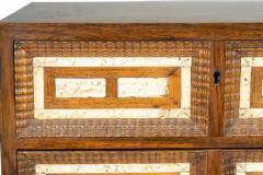 Dutch Colonial Rosewood And Bone Table Chest - 4145635