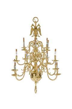 Dutch Continental Three tiered 18 Light Chandelier - 4169100