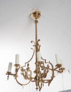 Dutch Early 20th Century Brass Oil Chandelier - 498092