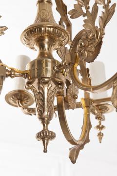 Dutch Early 20th Century Brass Oil Chandelier - 498095