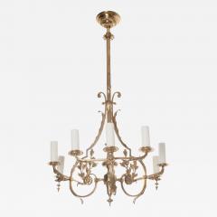 Dutch Early 20th Century Brass Oil Chandelier - 499821