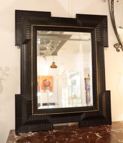 Dutch Ebonised Ripple Moulded Mirror circa 1880 - 4585681
