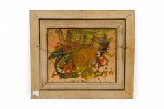 Dutch Hydrangea and Tulip Flora Still Life Oil Painting in an Ornate Giltwood Fr - 4654365