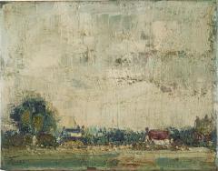 Dutch Landscape Oil on Canvas 1940s - 4614587