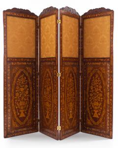 Dutch Mahogany 4 Fold Screen - 1379886