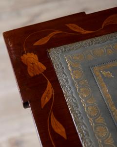 Dutch Marquetry Inlaid Game Table with Leather Interior Late 18th Century - 4189810
