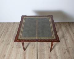 Dutch Marquetry Inlaid Game Table with Leather Interior Late 18th Century - 4189818