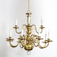 Dutch Mid Century Brass Chandelier - 1690597