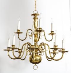 Dutch Mid Century Brass Chandelier - 1690627