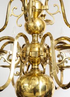 Dutch Mid Century Brass Chandelier - 1690681