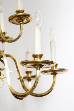 Dutch Mid Century Brass Chandelier - 1690685