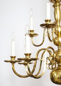 Dutch Mid Century Brass Chandelier - 1690686