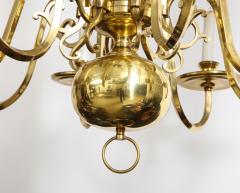 Dutch Mid Century Brass Chandelier - 1690687