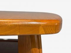 Dutch Modern Brutalist Coffee Table Oak Netherlands 1970s - 4550378