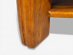 Dutch Modern Brutalist Coffee Table Oak Netherlands 1970s - 4550379