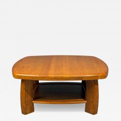 Dutch Modern Brutalist Coffee Table Oak Netherlands 1970s - 4551727