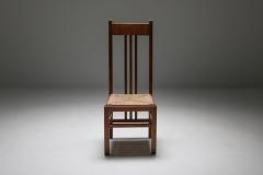 Dutch Modernist High Back Chairs with Cord Seating 1920s - 1320435