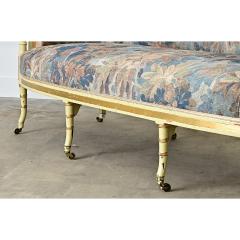 Dutch Painted Parcel Gilt Settee with New Upholstery - 4542044