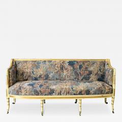 Dutch Painted Parcel Gilt Settee with New Upholstery - 4544369