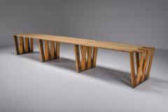 Dutch Pine Modular Puzzle Dining Tables 1950s - 2163240