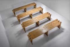 Dutch Pine Modular Puzzle Dining Tables 1950s - 2163256