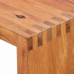 Dutch Pine Waterfall Desk C 1970  - 4242648