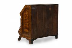 Dutch Rococo Bombe Marquetry Inlaid Drop Front Desk Secretary - 4169754