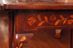 Dutch Rococo Style Mahogany and Fruitwood Marquetry Games Table - 3702967