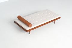 Dutch daybed with drawers in teak and wool The Netherlands 1960 - 3957450