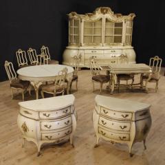 Dutch lacquered and gilded table with marble top - 4040070