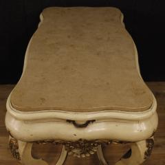 Dutch lacquered and gilded table with marble top - 4040073