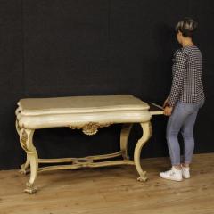 Dutch lacquered and gilded table with marble top - 4040074