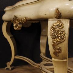 Dutch lacquered and gilded table with marble top - 4040075
