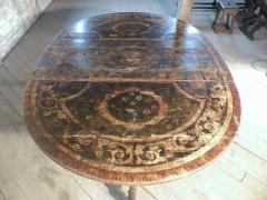 Dutch late 17th Century Painted Large Oval Gate Leg Dining Table - 3511626