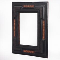 Dutch partial ebonized and inlaid picture frame or mirror frame C 1850  - 4010876