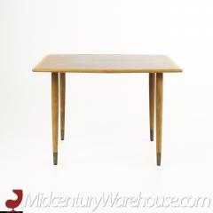 Dux Mid Century Walnut and Brass Surfboard End Table - 2357546