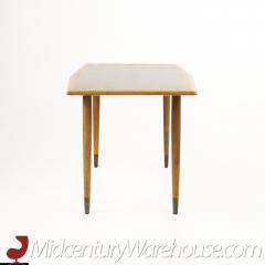 Dux Mid Century Walnut and Brass Surfboard End Table - 2357548