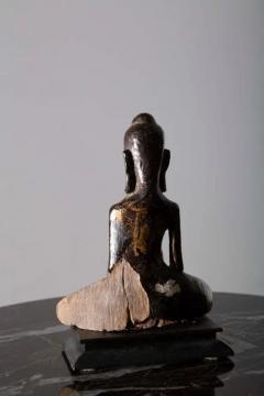 Dvaravati Meditation Buddha Statue in antique Thai - 3690744
