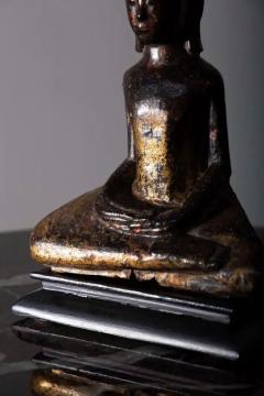 Dvaravati Meditation Buddha Statue in antique Thai - 3690746