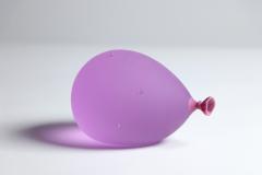 Dylan Martinez Glass Sculpted Water Balloon Purple with Droplets - 4464411