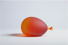 Dylan Martinez Glass Sculpted Water Balloon Sunset Orange - 4122955
