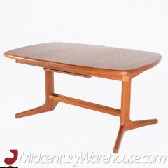 Dyrlund Style Mid Century Teak Hidden Leaf Dining Table - 2569143