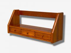 Dyrlund Swedish Modern Teak Wall Shelf Denmark 1960s - 4132710
